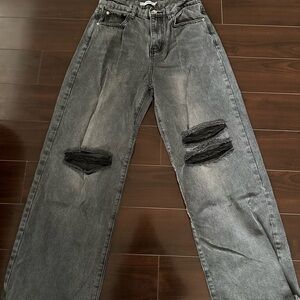 Adika Charcoal Denim Jeans